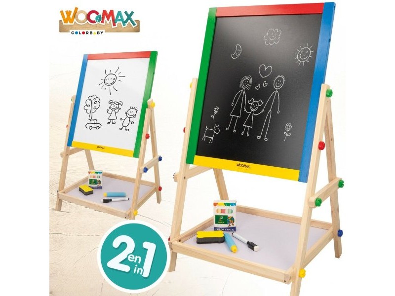 Дъска за Писане 2 в 1 Woomax 5 Части 37,5 x 65 x 30,5 cm 4 броя