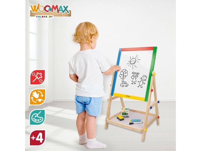 Дъска за Писане 2 в 1 Woomax 5 Части 37,5 x 65 x 30,5 cm 4 броя
