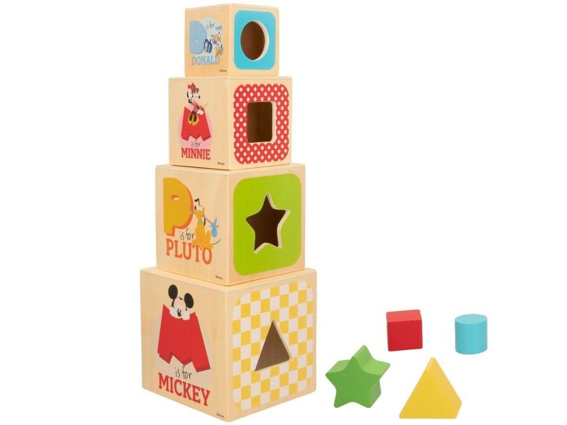 Блокчета за Подреждане Disney 8 Части 4 броя 12,2 x 12,2 x 12,2 cm