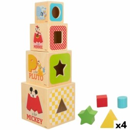 Блокчета за Подреждане Disney 8 Части 4 броя 12,2 x 12,2 x 12,2 cm
