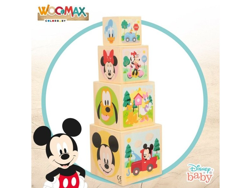 Блокчета за Подреждане Disney 8 Части 4 броя 12,2 x 12,2 x 12,2 cm
