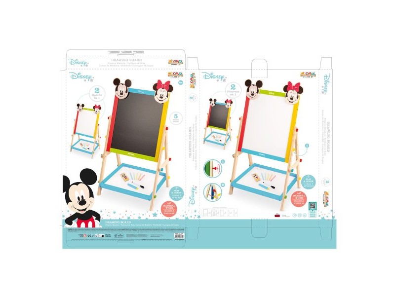 Дъска за Писане 2 в 1 Disney 5 Части 4 броя 40 x 64,5 x 31,5 cm