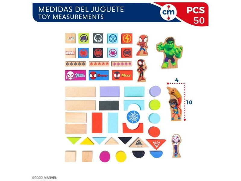 Playset Spidey Amazing Friends 50 Части 4 броя 8 x 9,5 x 1,5 cm Playset Spidey Amazing Friends 50 Части 4 броя 8 x 9,5 x 1,5 cm