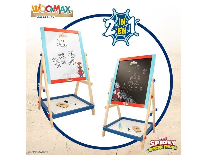 Дъска за Писане 2 в 1 Spidey 5 Части 4 броя 40 x 64,5 x 31,5 cm Дъска за Писане 2 в 1 Spidey 5 Части 4 броя 40 x 64,5 x 31,5 cm