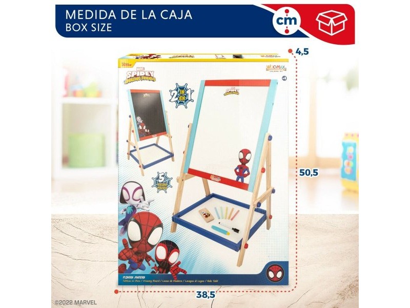 Дъска за Писане 2 в 1 Spidey 5 Части 4 броя 40 x 64,5 x 31,5 cm Дъска за Писане 2 в 1 Spidey 5 Части 4 броя 40 x 64,5 x 31,5 cm