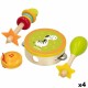 Играчка Комплект музикални инструменти Woomax Дървен 14,5 x 4,5 x 14,5 cm (4 броя)