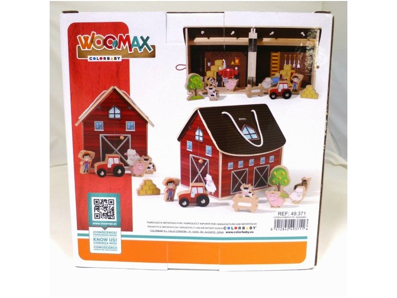Playset Woomax Ферма 9 Части 4 броя 19 x 18 x 19 cm