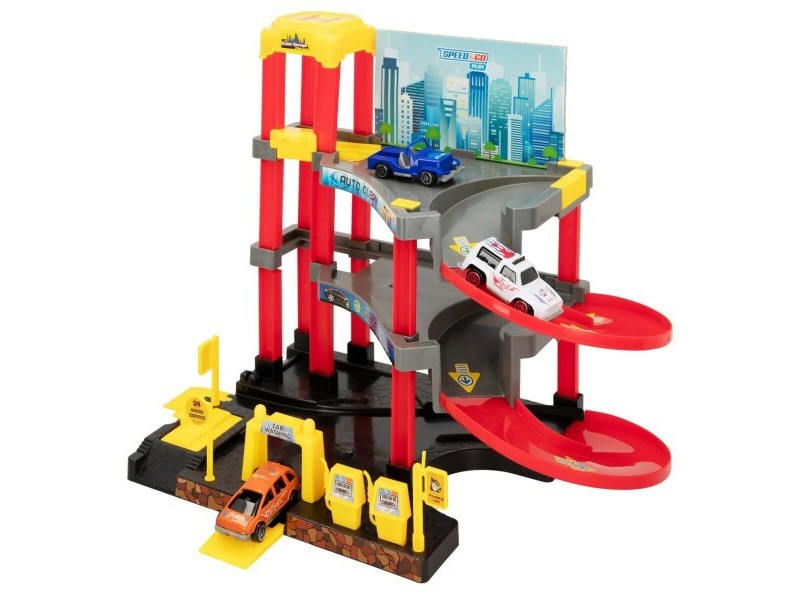 Паркинг с Автомобили Speed & Go 37 x 29 x 25 cm (4 броя)