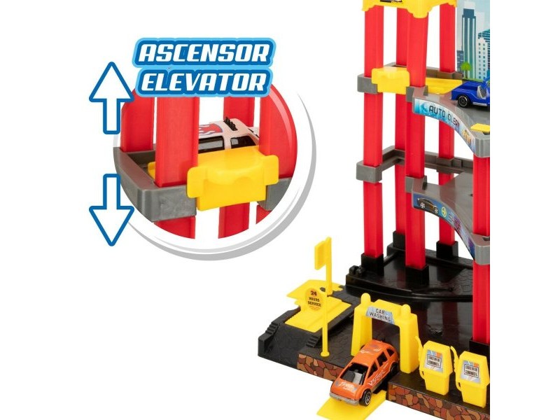 Паркинг с Автомобили Speed & Go 37 x 29 x 25 cm (4 броя)
