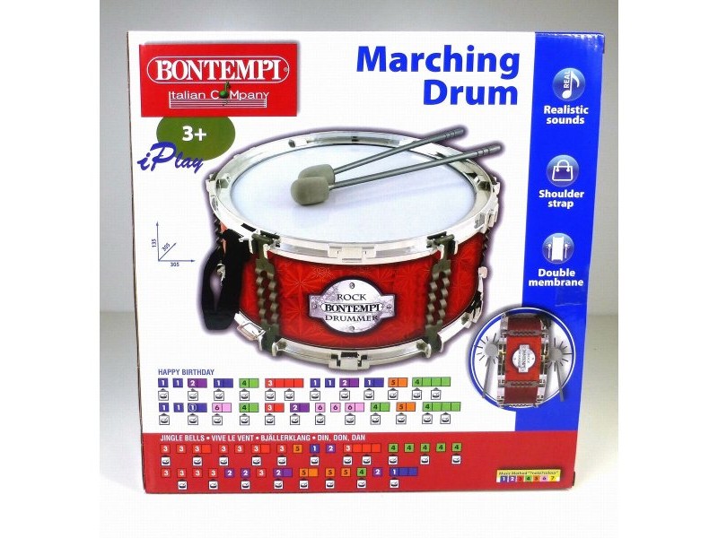 Барабан Bontempi Пластмаса 30,5 x 13,5 x 30,5 cm (4 броя)
