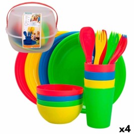 Комплект за пикник Aktive 22,5 x 1,5 x 22,5 cm полипропилен (4 броя)