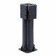 Base pour parapluie Aktive 86 x 34 x 86 cm Черен Метал (2 броя)