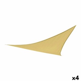 Сянка платна Aktive Триъгълна Сметана 360 x 0,5 x 360 cm (4 броя)