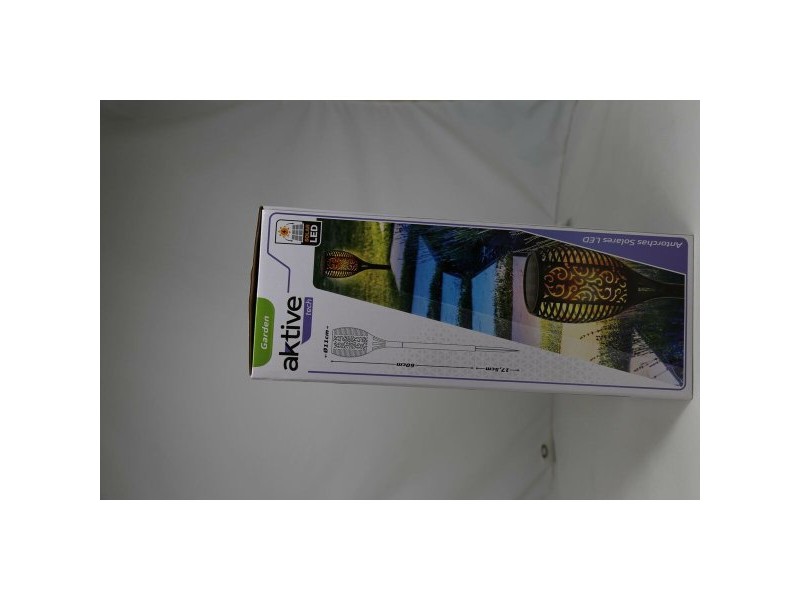 Комплект слънчеви градински колове Aktive 51 Пластмаса 11 x 77,5 x 11 cm (4 броя)