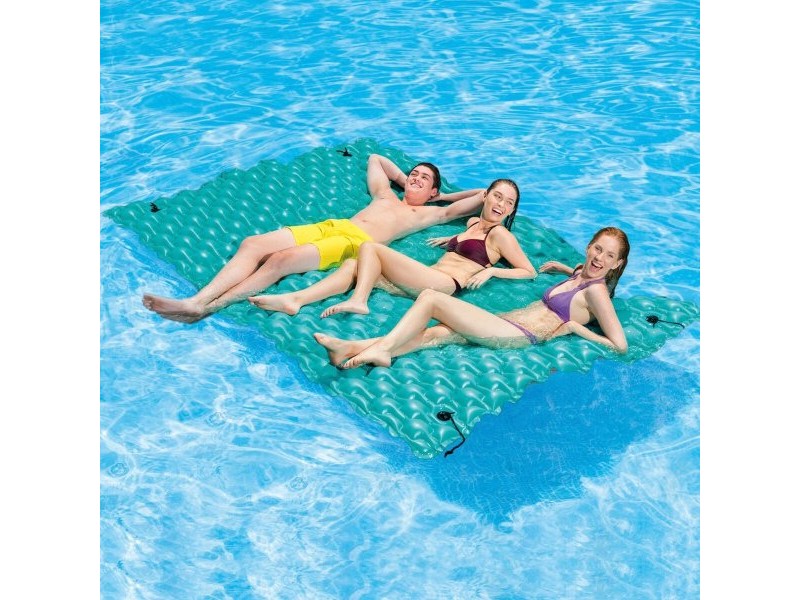 Надуваем матрак Intex 290 x 213 cm Одеяло цвят тюркоаз (2 броя)