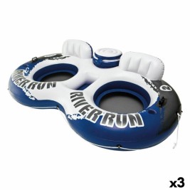 Надуваема гума пояс Intex River Run 2 243 x 51 x 157 cm Син Бял (3 броя)