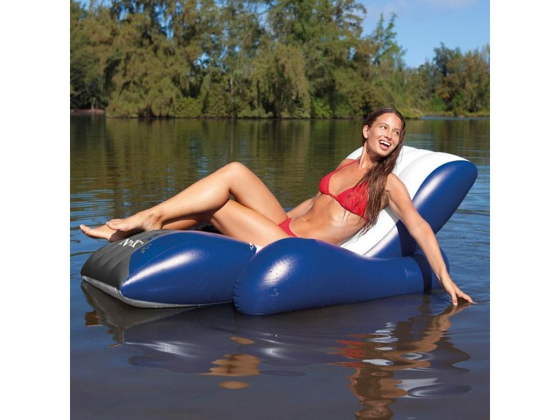 Надуваем стол за басейн Intex Floating Recliner Син Бял 180,3 x 66 x 134,6 cm (3 броя) Надуваем стол за басейн Intex Floating Recliner Син Бял 180,3 x 66 x 134,6 cm (3 броя)
