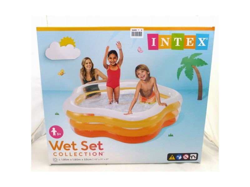 Детски басейн Intex 460 L 185 x 53 x 180 cm (3 броя)