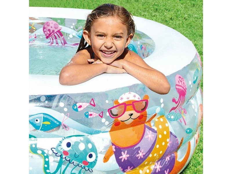 Детски басейн Intex Аквариум 360 L 152 x 56 x 152 cm (3 броя)