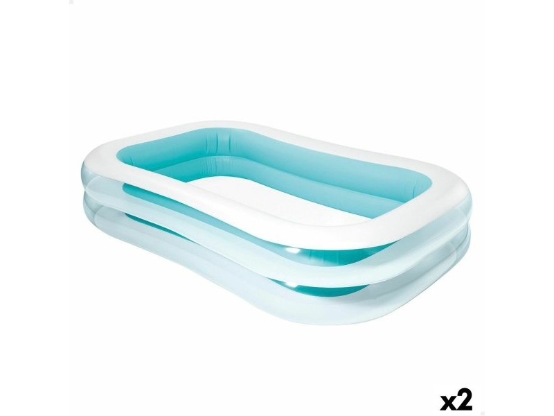 Надуваем Басейн Intex Бял/Зелен 770 L 262 x 56 x 175 cm (2 броя)