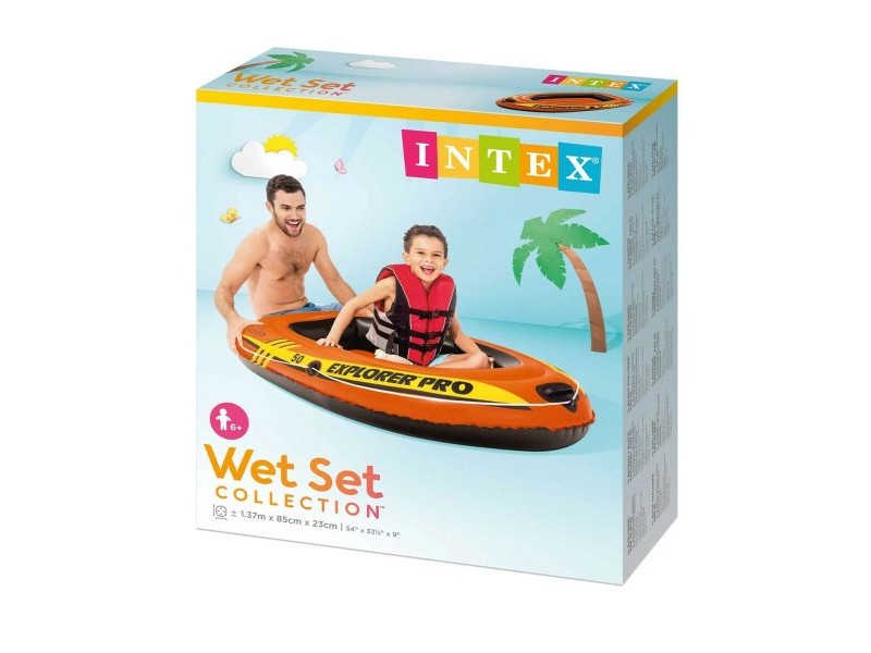 Надуваема Лодка Intex Explorer Pro 50 4 броя 137 x 23 x 85 cm