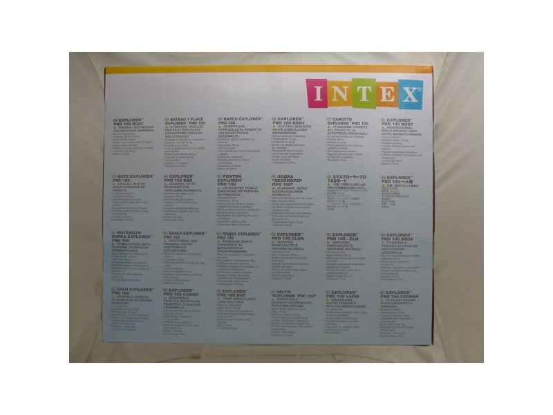 Надуваема Лодка Intex Explorer Pro 100 3 броя 160 x 29 x 94 cm