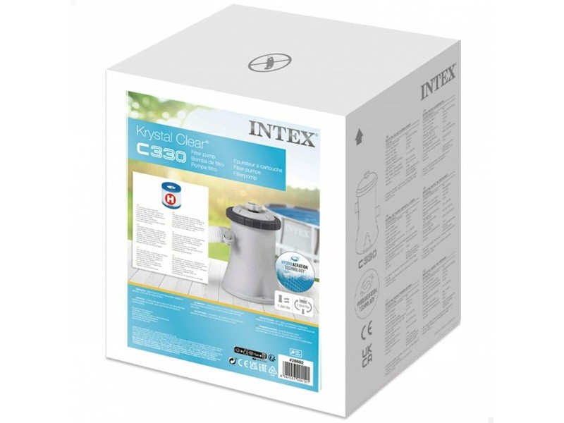 Растения за обработка на плувен басейн Intex Krystal Clear 30 W 1250 l/h 4 броя