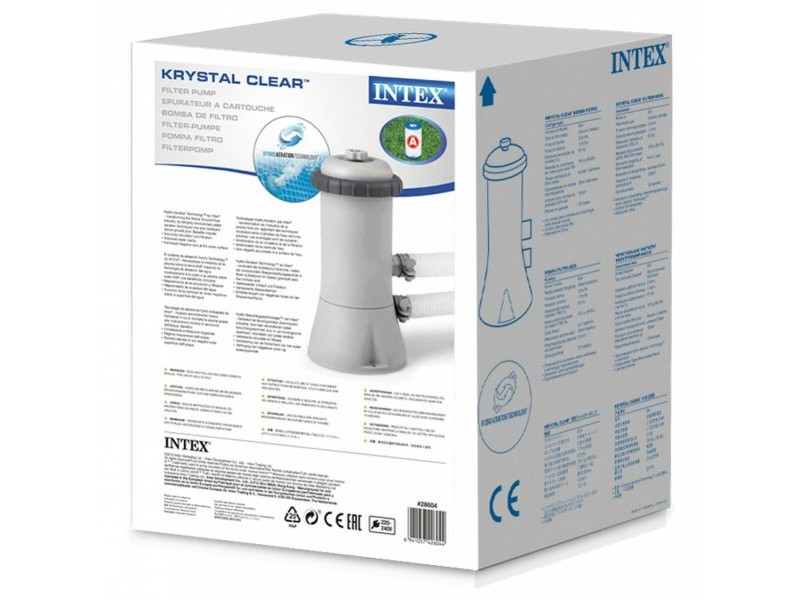 Растения за обработка на плувен басейн Intex Krystal Clear 45 W 2006 l/h 4 броя