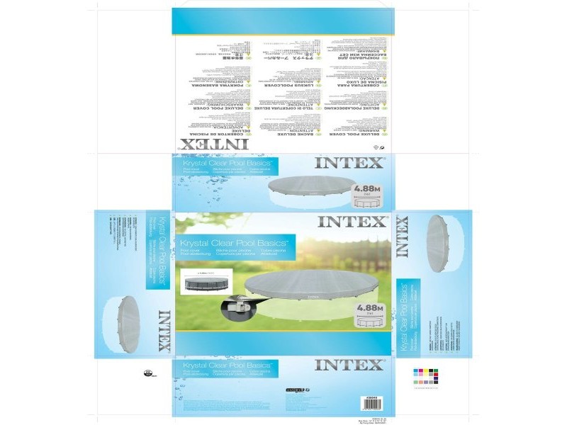 Покривало за плувен басейн Intex 28040 ULTRA FRAME Ø 488 cm 488 x 25 x 488 cm