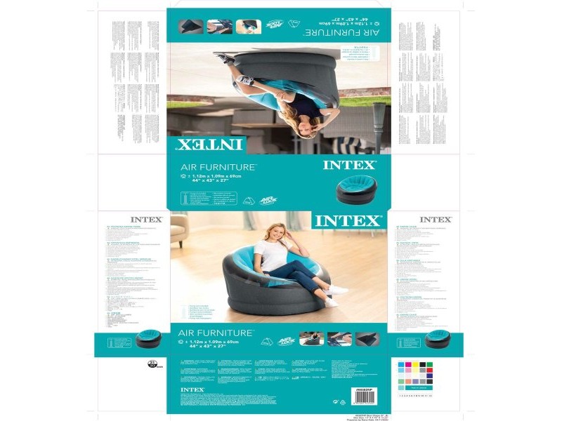 Надуваем стол Intex EMPIRE 112 x 69 x 109 cm (3 броя)