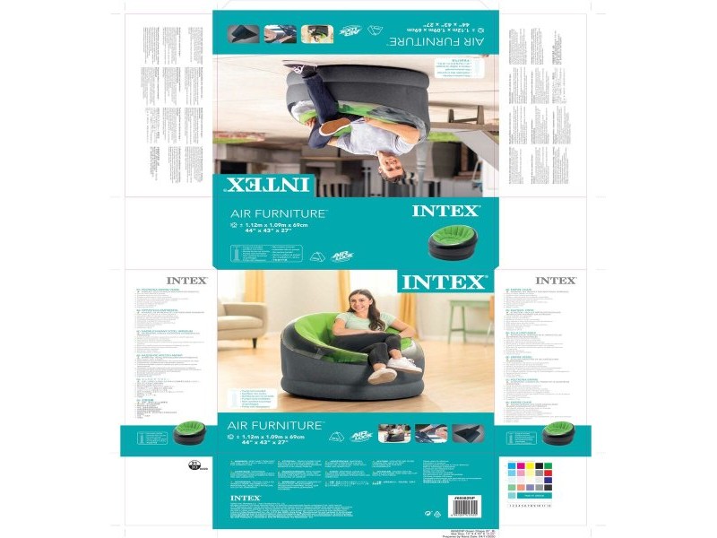 Надуваем стол Intex EMPIRE 112 x 69 x 109 cm (3 броя)