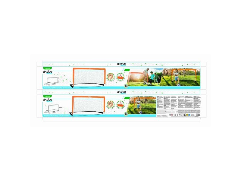 Футболна Врата Aktive 200 x 100 x 100 cm (2 броя)