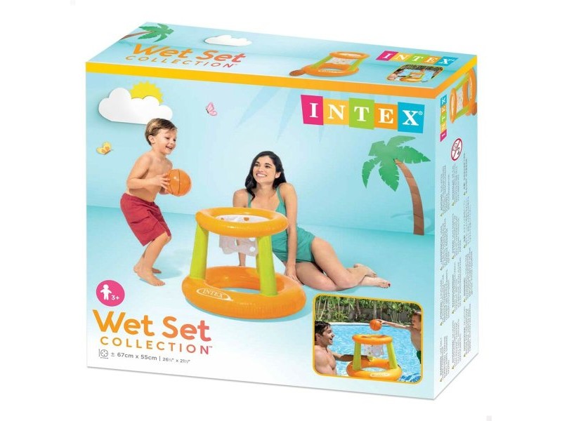 Надуваем Игра Intex Баскетболен Кош 67 x 55 x 67 cm (12 броя)