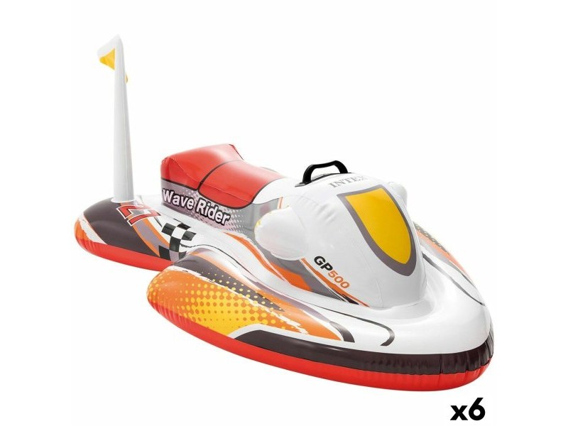 Надуваема Фигура за Басейн Intex Wave RIder Мото 117 x 58 x 77 cm (6 броя)