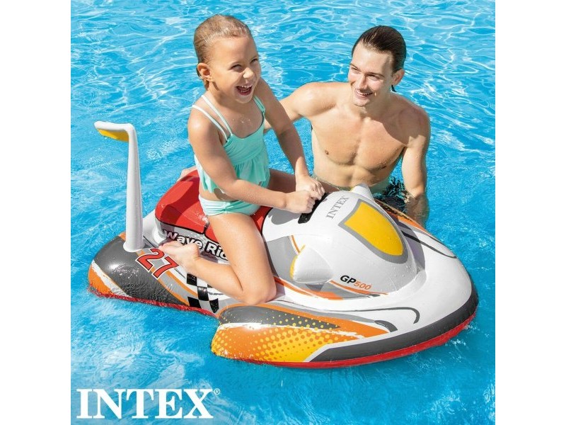 Надуваема Фигура за Басейн Intex Wave RIder Мото 117 x 58 x 77 cm (6 броя)