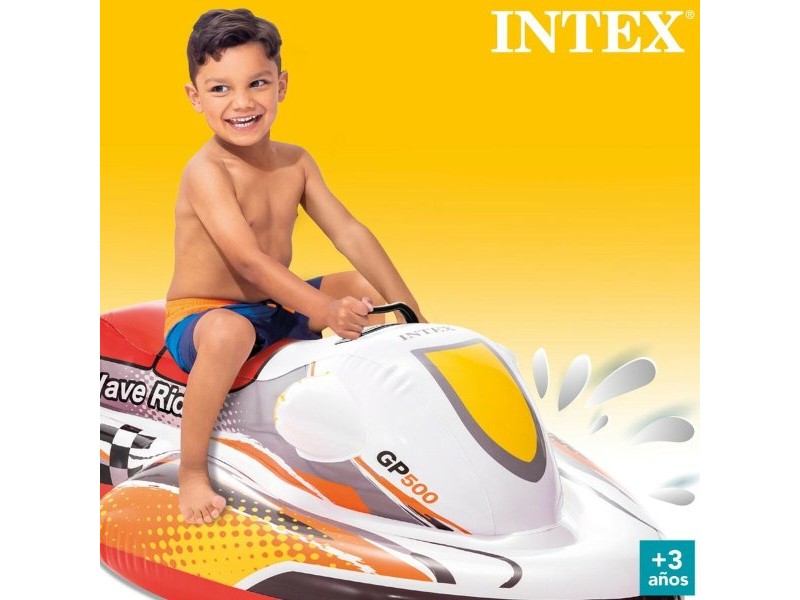 Надуваема Фигура за Басейн Intex Wave RIder Мото 117 x 58 x 77 cm (6 броя)