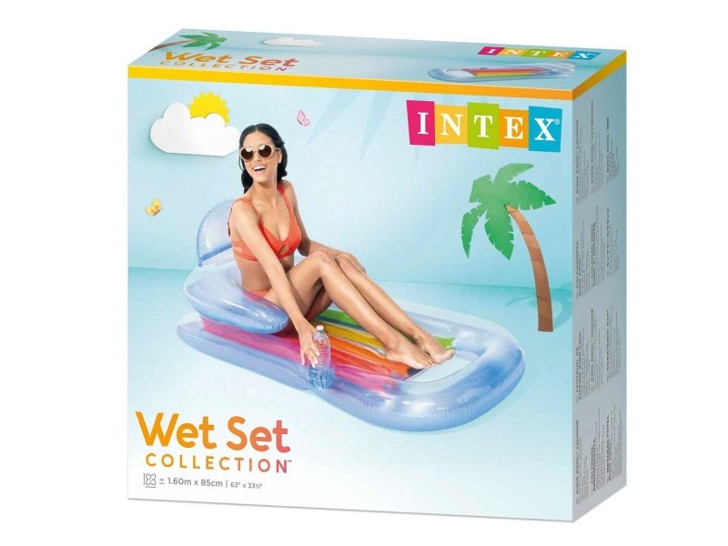 Надуваем стол за басейн Intex Дъга 160 x 53 x 85 cm (6 броя)