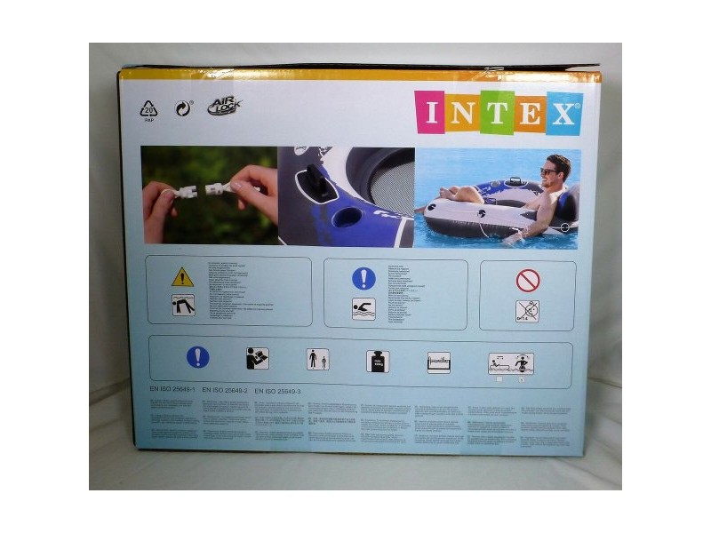 Надуваем стол за басейн Intex River Run Син Бял 135 x 13,5 cm (6 броя)