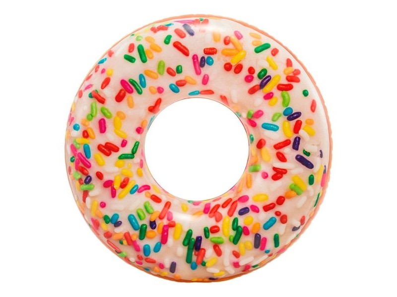 Надуваема гума пояс Intex Donut Бял 114 x 25 x 114 cm (12 броя)