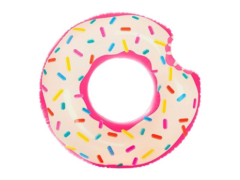 Надуваема гума пояс Intex Donut Розов 107 x 99 x 23 cm (12 броя)