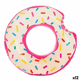 Надуваема гума пояс Intex Donut Розов 107 x 99 x 23 cm (12 броя)