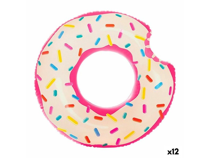 Надуваема гума пояс Intex Donut Розов 107 x 99 x 23 cm (12 броя)