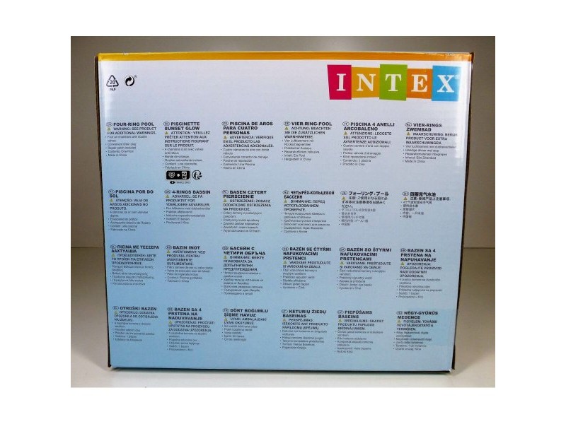 Детски басейн Intex Sunset Пръстени 780 L 168 x 46 x 168 cm (6 броя)