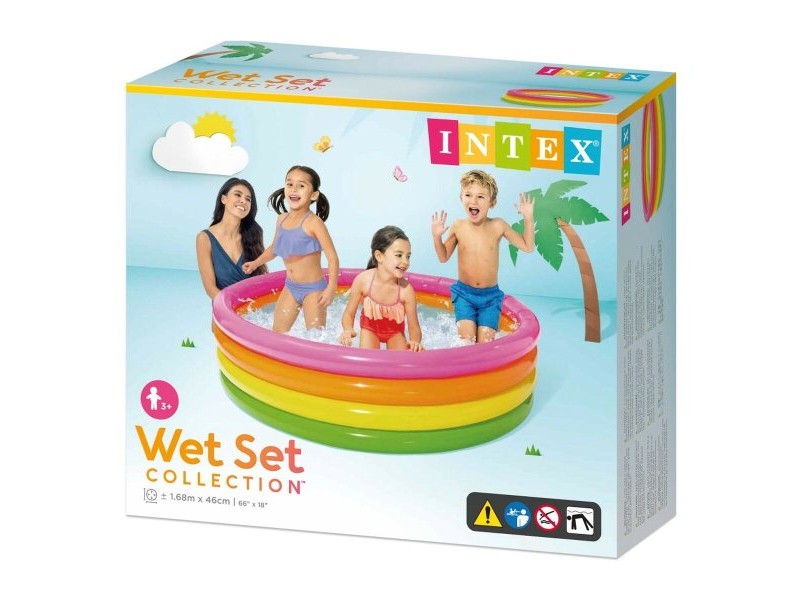 Детски басейн Intex Sunset Пръстени 780 L 168 x 46 x 168 cm (6 броя)