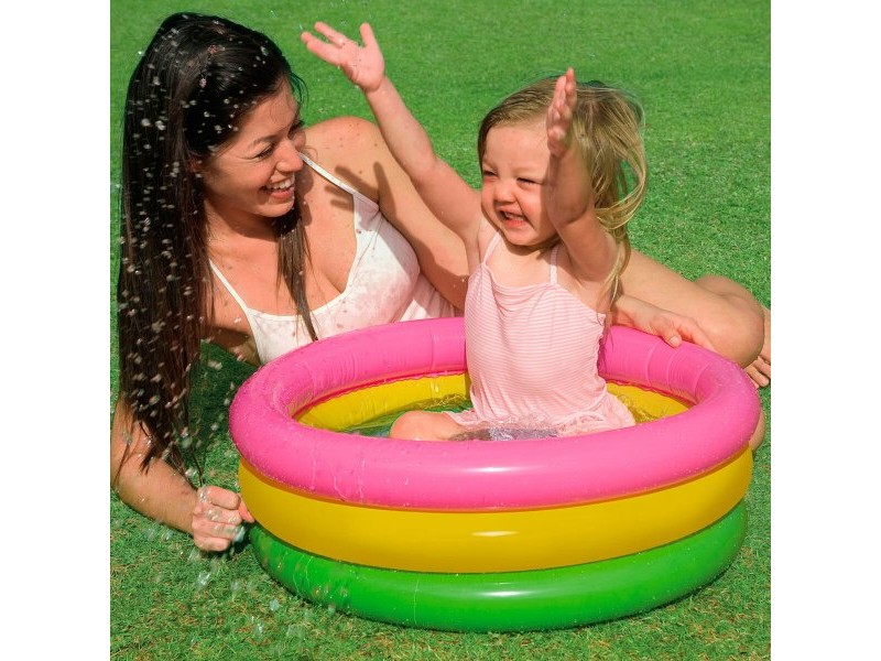Детски басейн Intex Sunset Glow Пръстени 28 L 61 x 22 x 61 cm (12 броя) Детски басейн Intex Sunset Glow Пръстени 28 L 61 x 22 x 61 cm (12 броя)