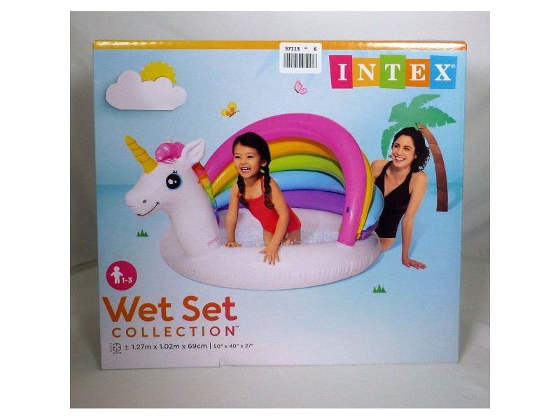 Детски басейн Intex Еднорог Тента 45 L 102 x 69 x 127 cm (6 броя)