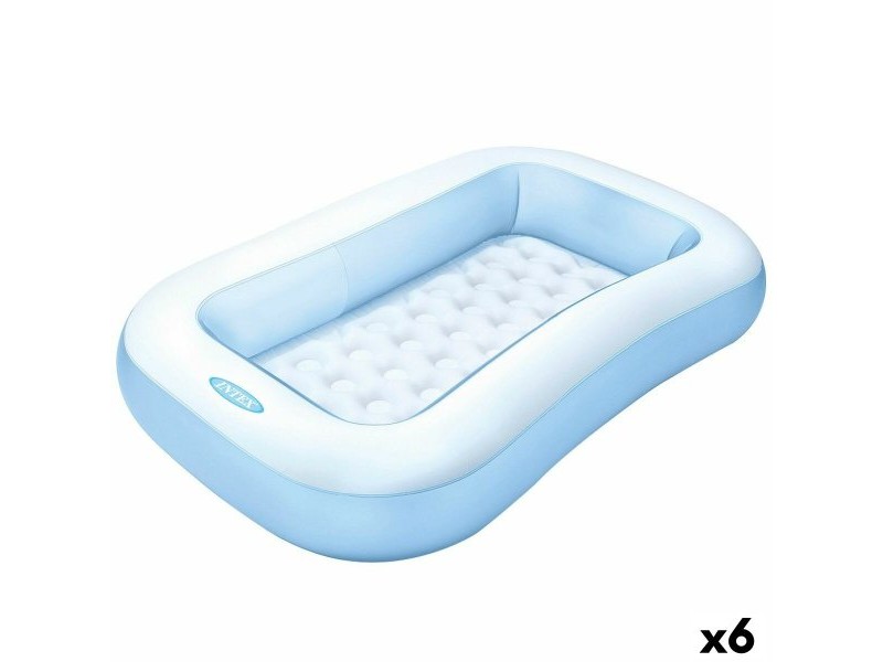 Детски басейн Intex Квадратен Син Бял 90 L 166 x 25 x 100 cm (6 броя)