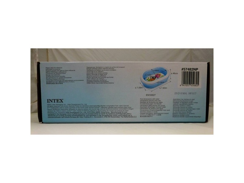Детски басейн Intex Овална Син Бял 230 L 163 x 46 x 107 cm (6 броя) Детски басейн Intex Овална Син Бял 230 L 163 x 46 x 107 cm (6 броя)