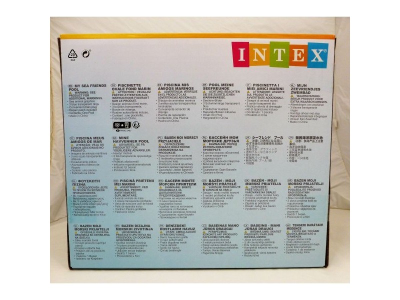 Детски басейн Intex Овална Син Бял 230 L 163 x 46 x 107 cm (6 броя) Детски басейн Intex Овална Син Бял 230 L 163 x 46 x 107 cm (6 броя)