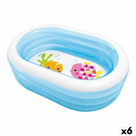 Детски басейн Intex Овална Син Бял 230 L 163 x 46 x 107 cm (6 броя)